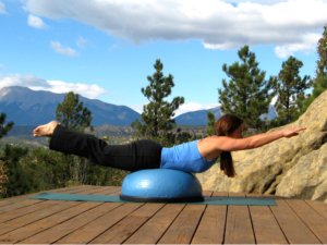 Photo of Elle Front Lying Extension on the Bosu Ball