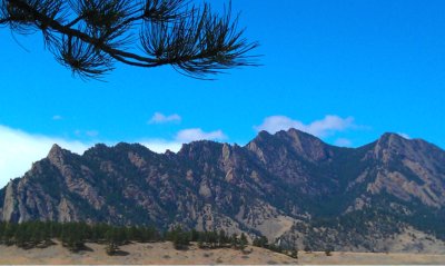 The Flatirons in Boulder, Colorado