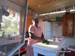 Negril Yoga Center kitchen, Negril Jamaica
