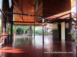 The yoga hall at the Negril Yoga Center, Negril Jamaica