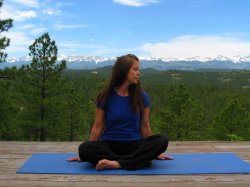 Easy Pose, turn head to the left.