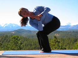 Revolved Fierce Pose, yoga pose