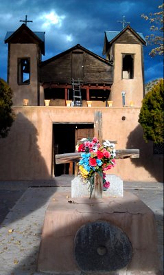THe Chapel at the Santuario de Chimayo, a holy place in New Mexico