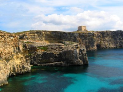 St. Mary's Tower, Blue Lagoon, Comino, Malta