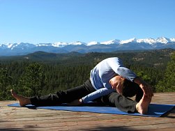 Seated Wide-Angle Side Bend Yoga Pose