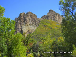 Rock wall "Dike" at Monument Lake, Cuchara, CO