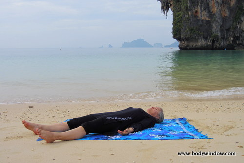 the corpse pose or savasana