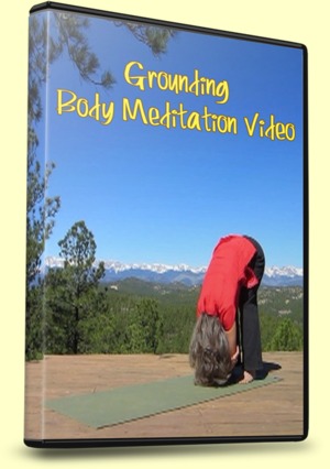 Meditation, Grounding, DVD Cover with the Forward Fold Pose