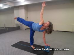 Half Moon Pose with a Block