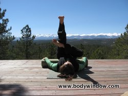 Piriformis stretch on a Foam Roller