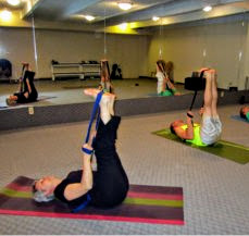 Raised Feet Pose with a Yoga Strap