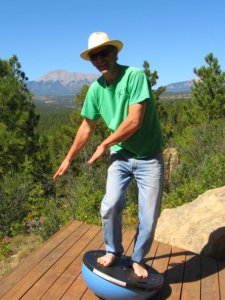 Rich on the Wobble Board Rich on the Wobble Board