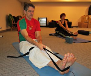 Seated Forward Bend with a Yoga Strap