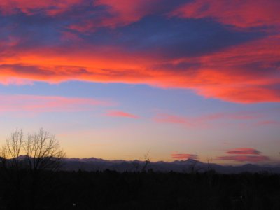 Sunrise over Long’s Peak and the Front Range, Colorado