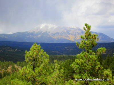 Stormy Autumn over the West Spanish Peak, Colorado