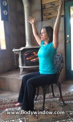 Chair Yoga, arms up overhead.